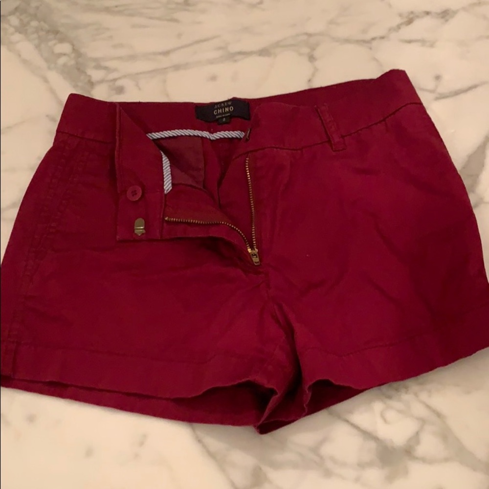 Jcrew 2 inch inseam Red Shorts